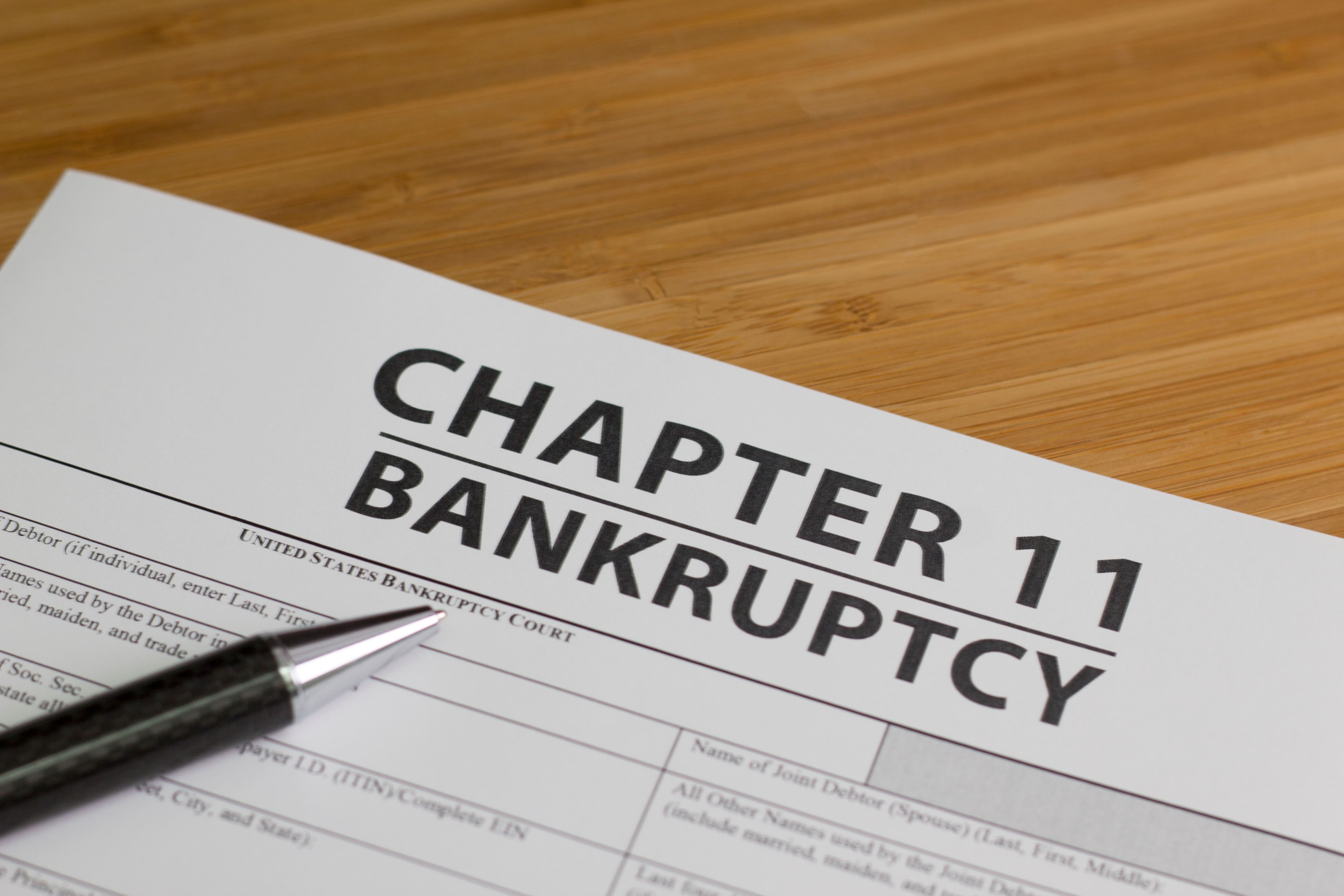 Chapter 11 bankruptcy document as financial pressure grows across the healthcare sector in 2026.