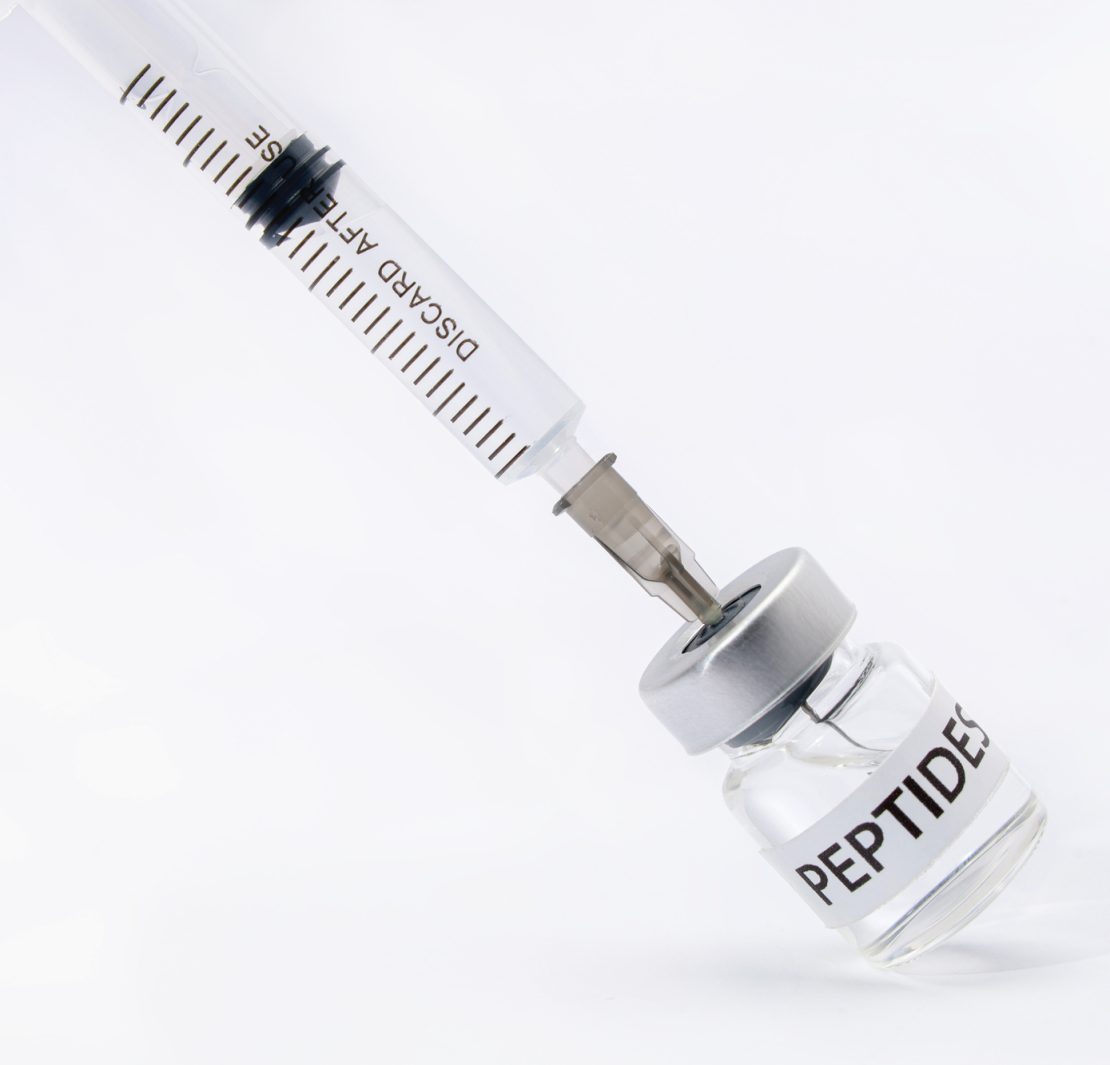 Medical vials in a clinical setting illustrating the growing interest in experimental peptide treatments in the US