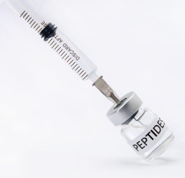 Medical vials in a clinical setting illustrating the growing interest in experimental peptide treatments in the US