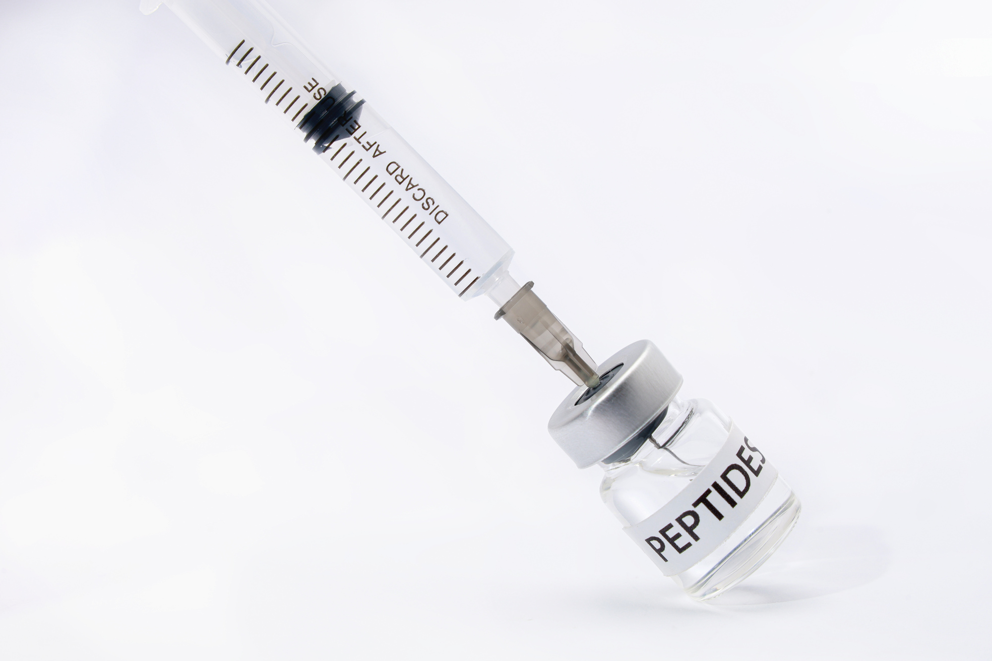 Medical vials in a clinical setting illustrating the growing interest in experimental peptide treatments in the US
