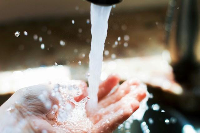 water coming out of tap